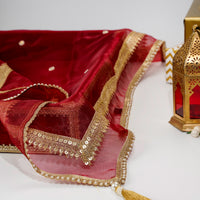 Red Velvet Tray with Cover (Large) - Image 5