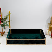 Baagh Velvet Tray with Cover (Large) - Image 2