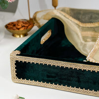 Baagh Velvet Tray with Cover (Large) - Image 5