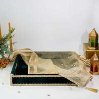 Baagh Velvet Tray with Cover (Large) - Image 1