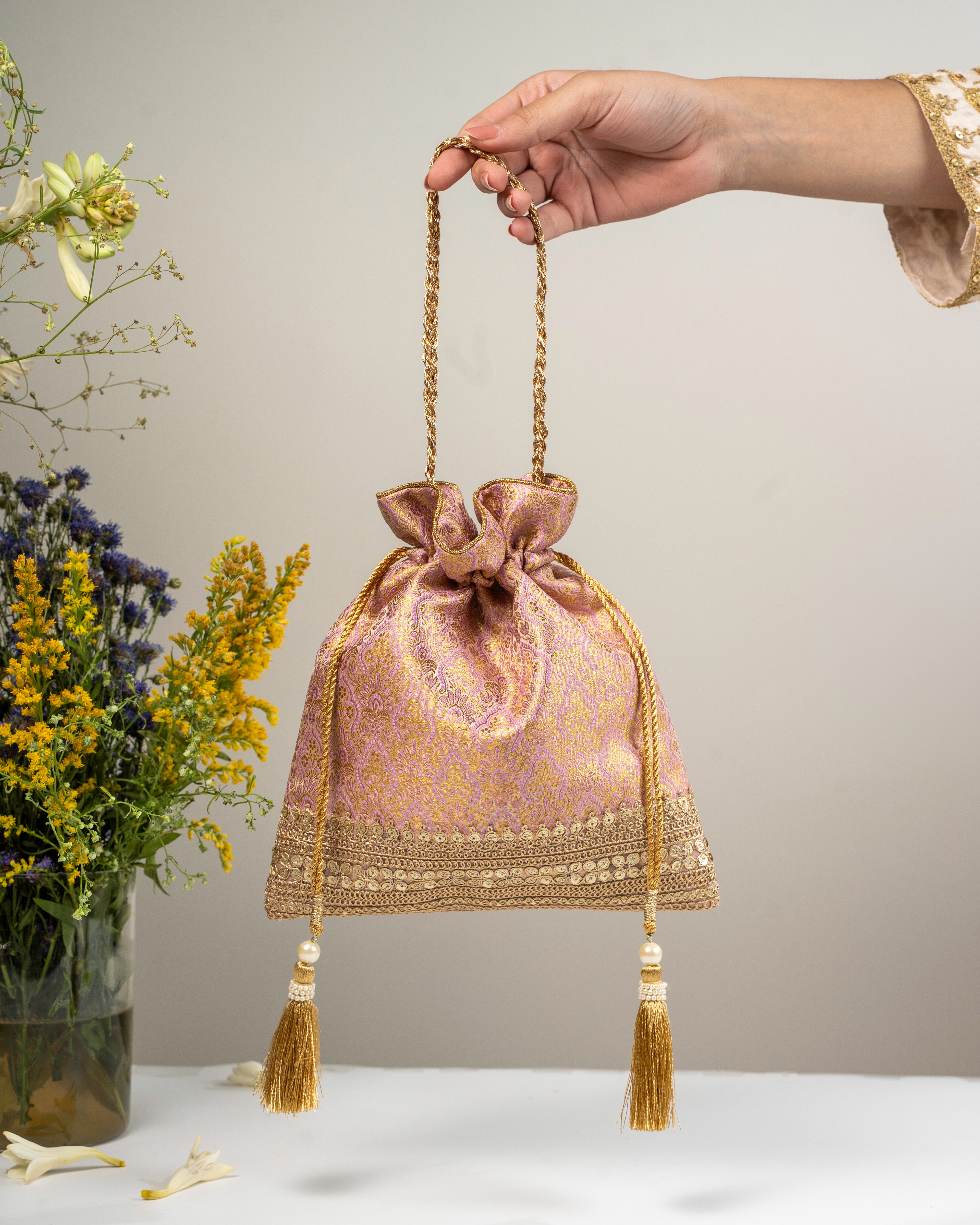 Meher Lilac Potli Bag