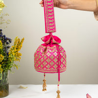 Sada Magenta Potli Bag - Image 1