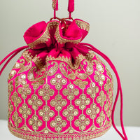 Sada Magenta Potli Bag - Image 2