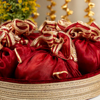 Zareen Maroon Potli Gift Set - Image 2