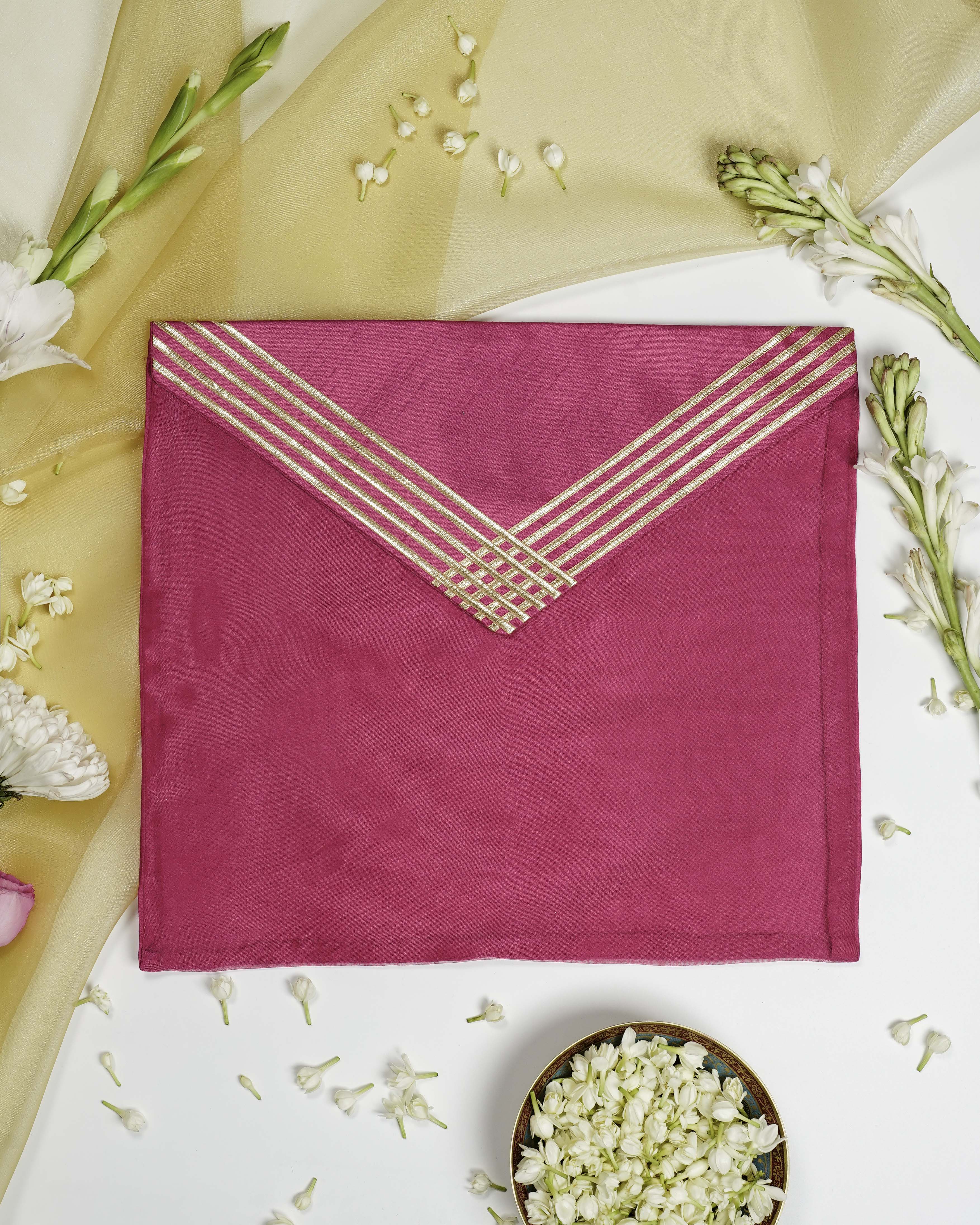 Gulzar Grid Gota Trousseau Bag