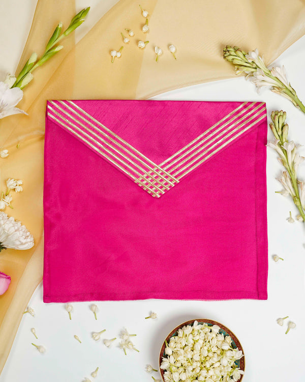 Gulzar Grid Gota Trousseau Bag