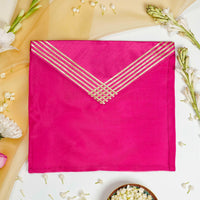 Gulzar Grid Gota Trousseau Bag - Image 1