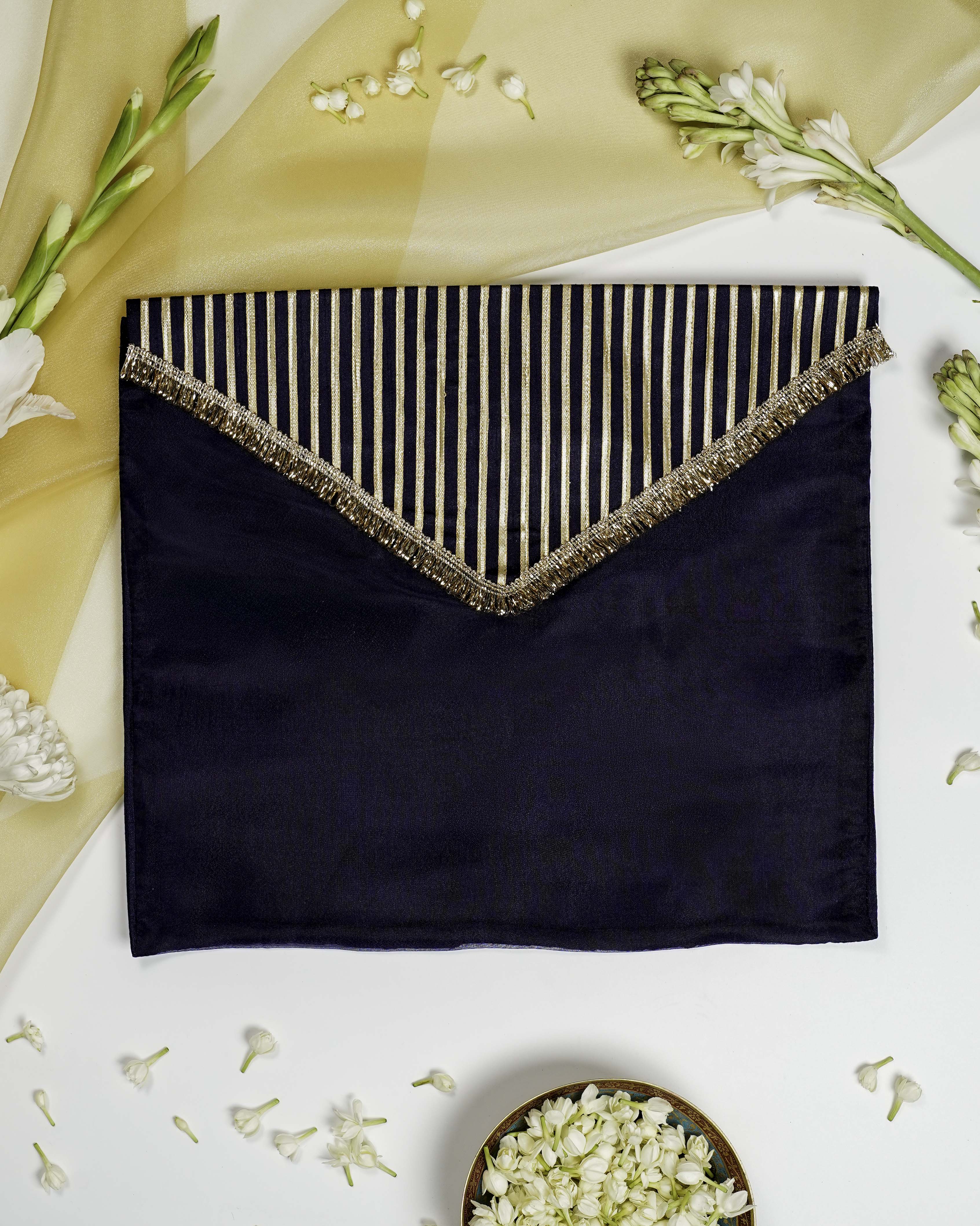Chandni Full Gota Work with Gold Trims Trousseau Bag