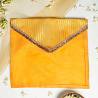 Yellow Gota Work with Gold Trims Trousseau bag - Image 1