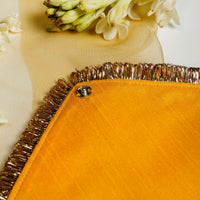 Yellow Gota Work with Gold Trims Trousseau bag - Image 3