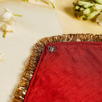 Saaj Full Gota Work with Gold Trims Trousseau Bag - Image 3