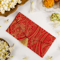 Sindoori Brocade Shagun Envelope - Image 1