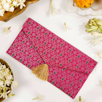 Raani Pink Meenakari Shagun Envelope - Image 1