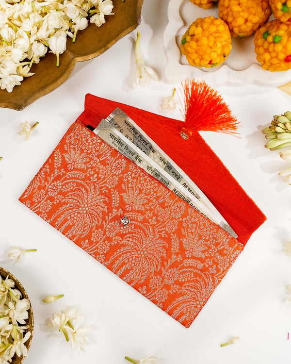 Sunehri Brocade Shagun Envelope