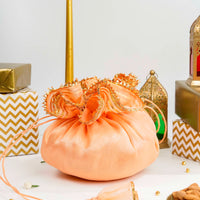 Peach Organza & Gota Potli - Image 1