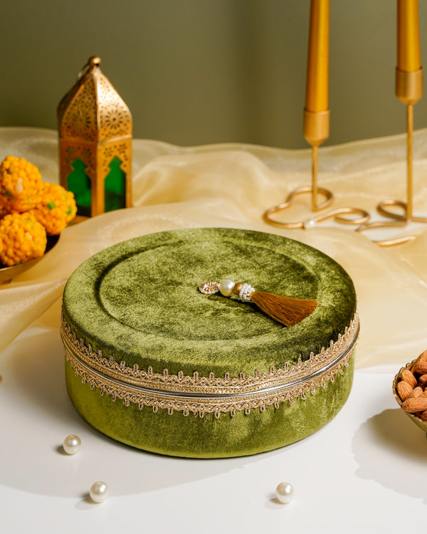 Saba 1kg Flat Ladoo Box