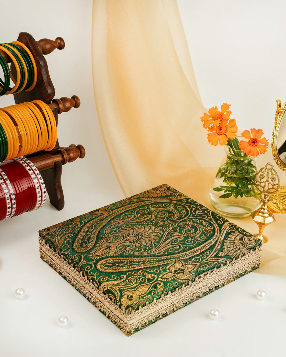 Baagh Brocade Necklace Box