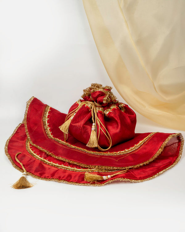 Sindoori Organza Lap Cover image 0