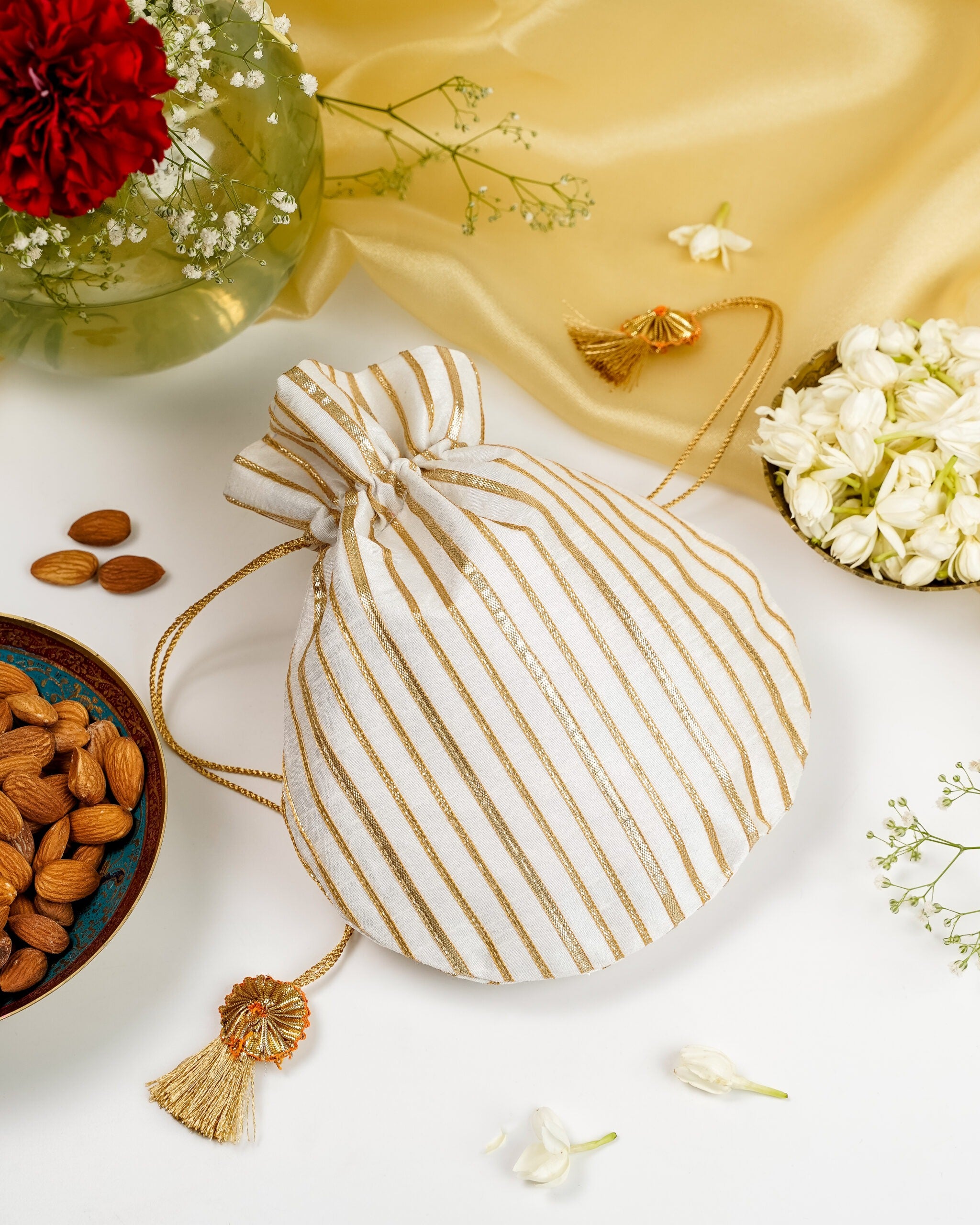 Noori Silk & Gota Work Potli image 0