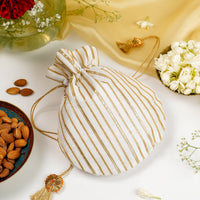 Noori Silk & Gota Work Potli - Image 1