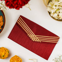 Saaj Grid Gota Work Shagun Envelope - Image 1