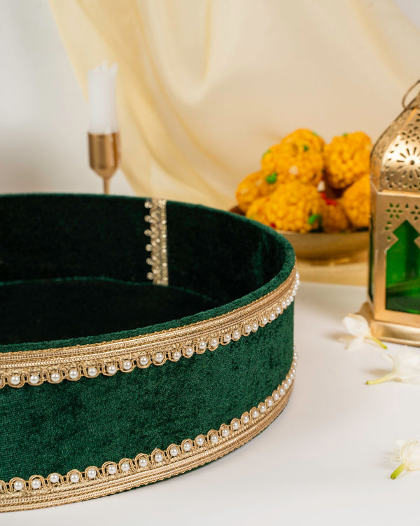 Baagh Round MDF Shagun Tray image 1