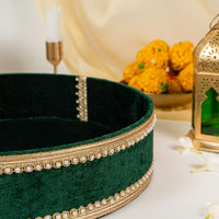 Baagh Round MDF Shagun Tray - Image 2