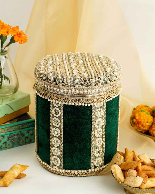 Baagh Velvet Ladoo/Bhaji Box image 0