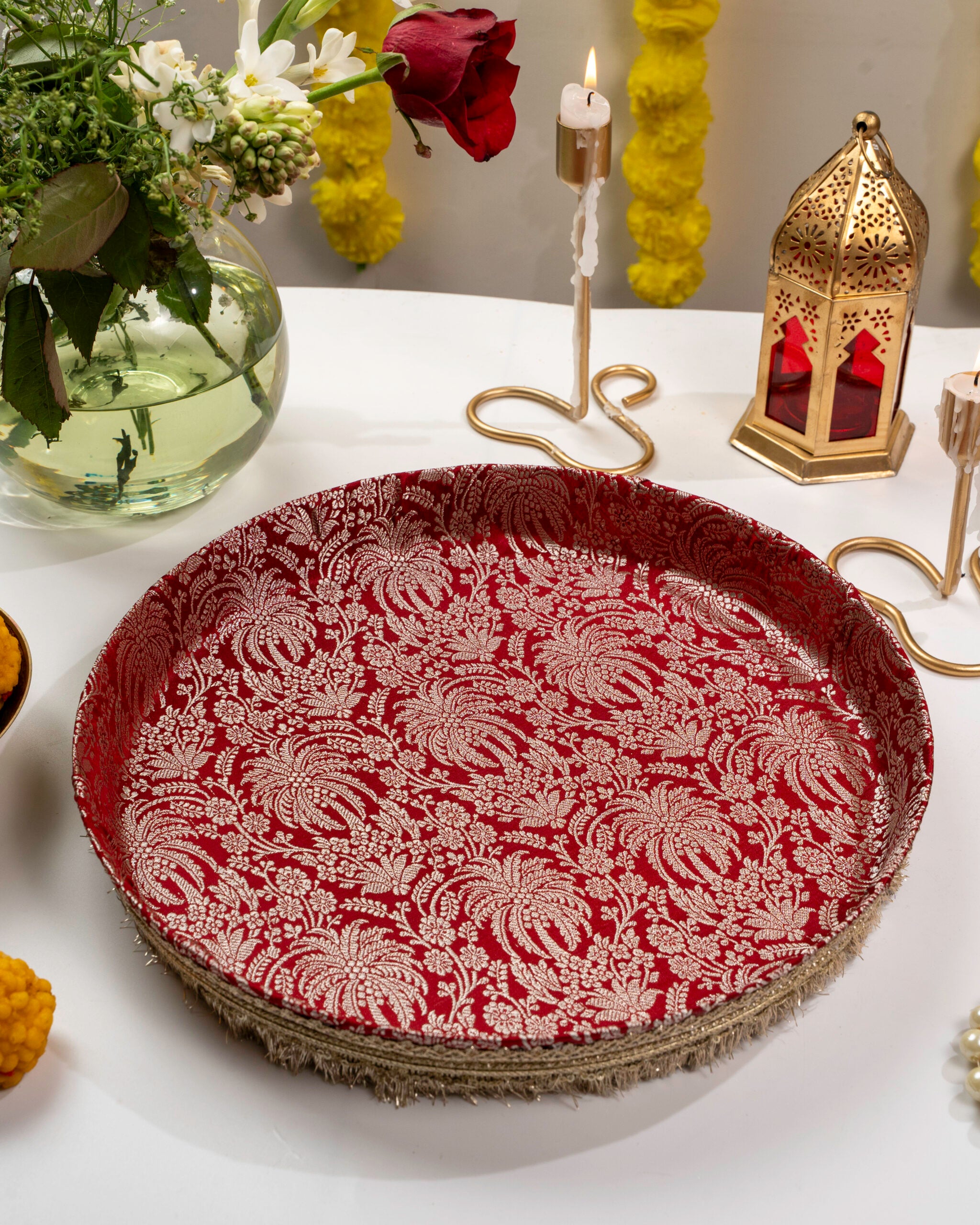 Saaj Brocade Shagun Thaal
