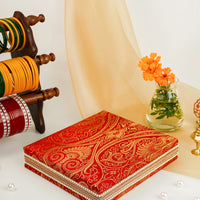 Sindoori Paisley Brocade Necklace Box - Image 1