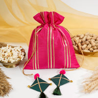 Rani Pink Gota Potli with Kites - Image 2