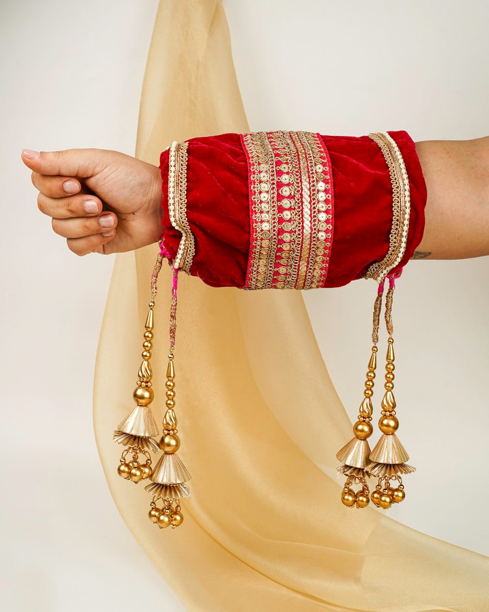 Gulzar Velvet Chura Cover (Pair of 2)