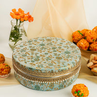 Seher Flat 1kg Ladoo Box - Image 1