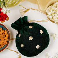 Baagh Small Velvet Potli - Image 1
