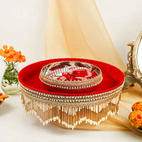 Sindoori Velvet Chura Bowl - Image 1