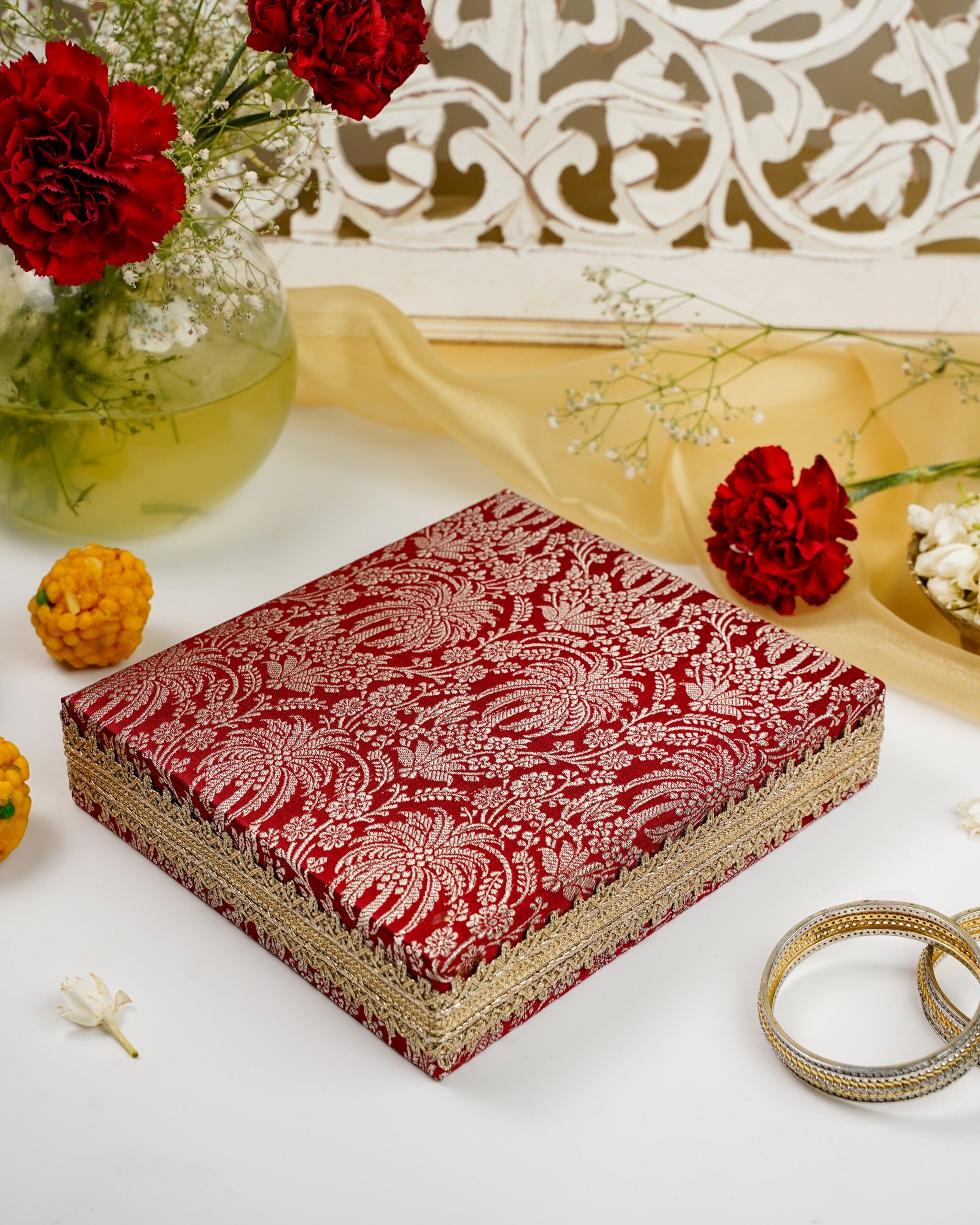 Saaj Brocade Necklace Box image 0