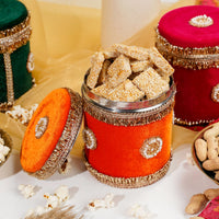 Orange Small Velvet Box - Image 1