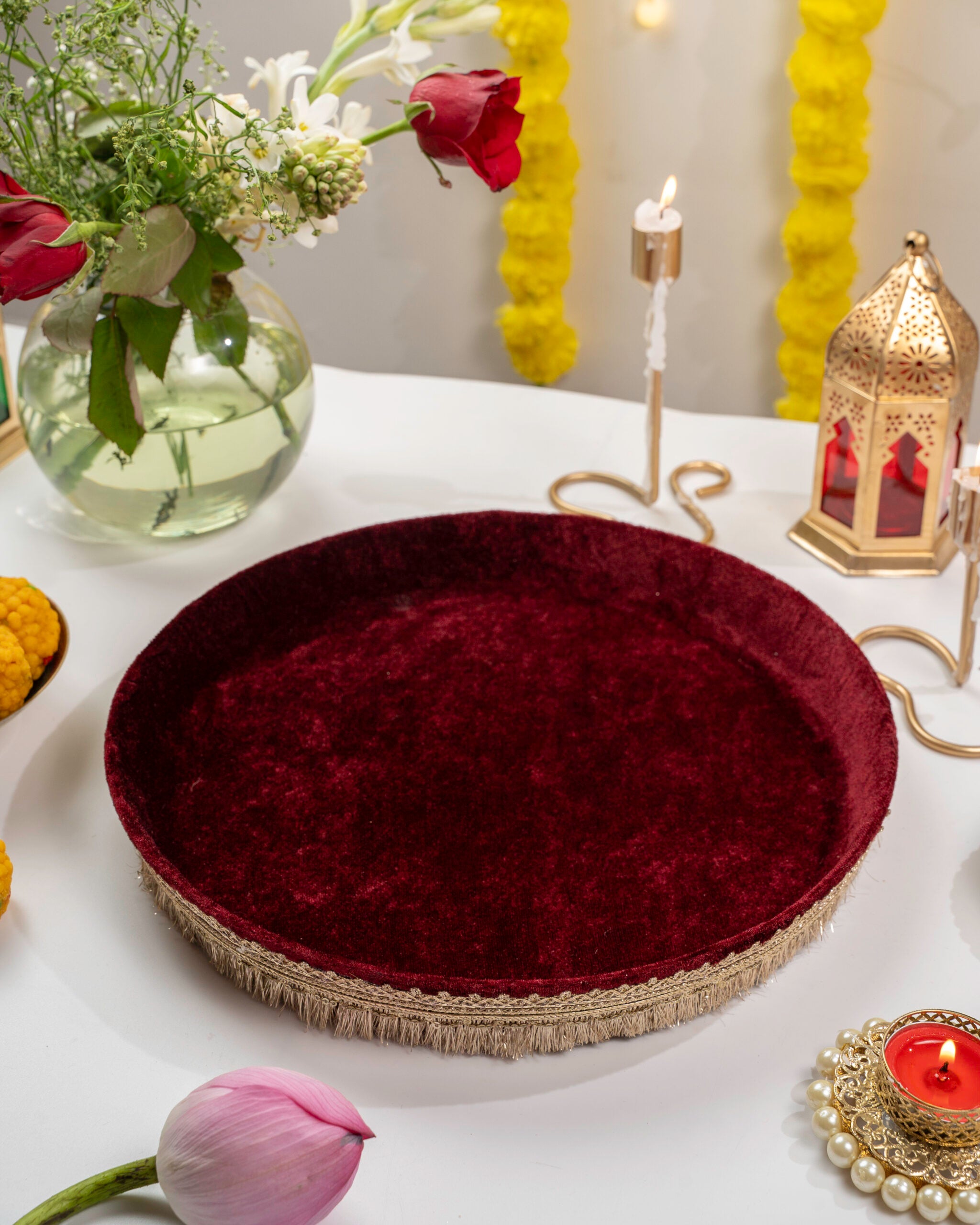 Saaj Velvet Shagun Thaal