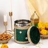 Baagh Velvet Ladoo Box Small (Long Shape) - Image 1