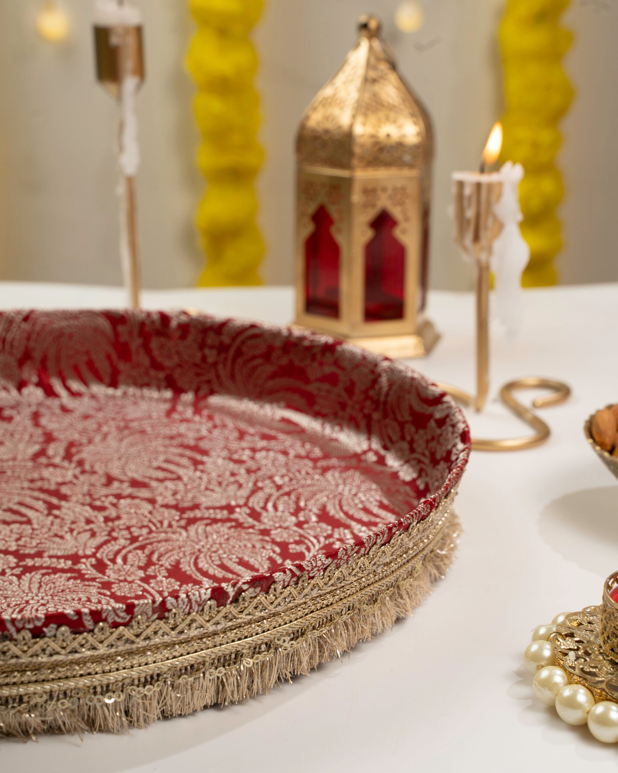 Saaj Brocade Shagun Thaal image 1