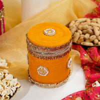 Yellow Gota Small Velvet Box - Image 2