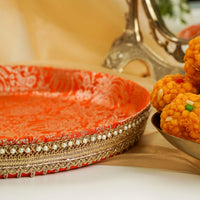 Sunehri Shagun Thaal with Cover - Image 3