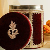 Saaj Velvet Ladoo/Bhaji Box - Image 4