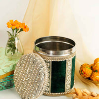 Baagh Velvet Ladoo/Bhaji Box - Image 2