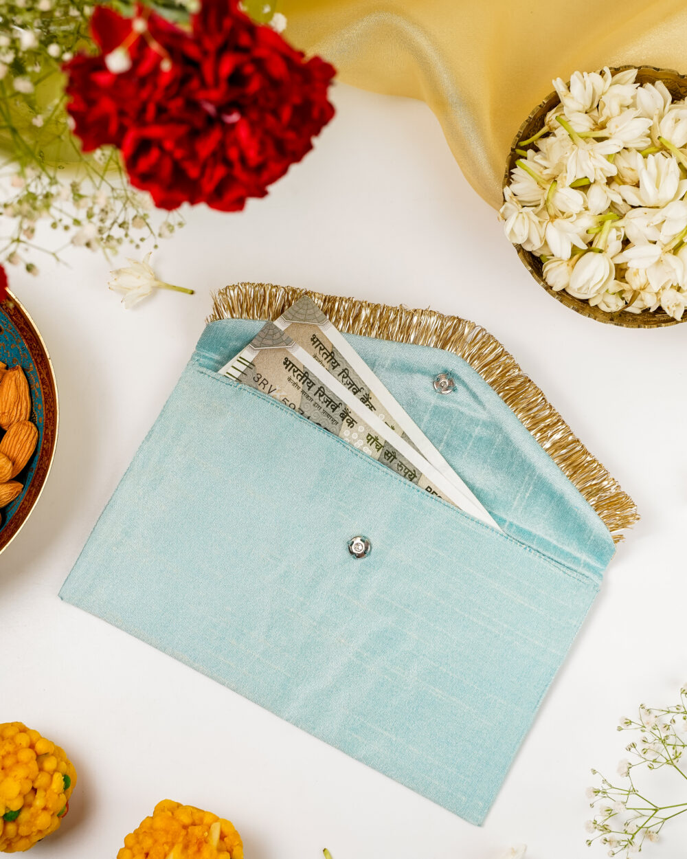 Beautiful Seher Brocade Shagun Envelope for Shagun Ceremony by Navka Studio.