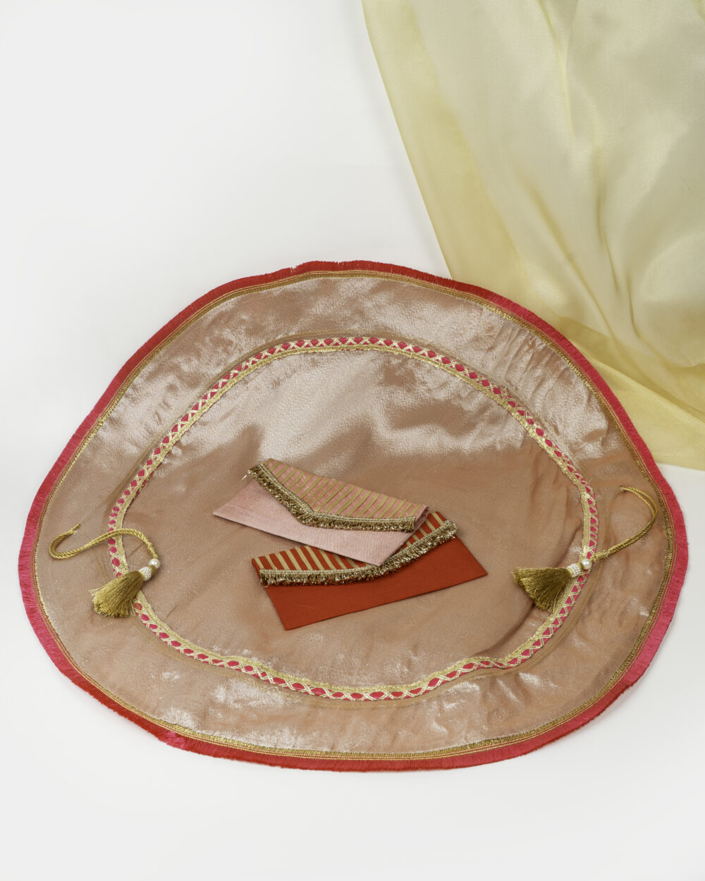 Bahaar Organza Lap Cover, a wedding product used in wedding functions offered by Navka Studio.