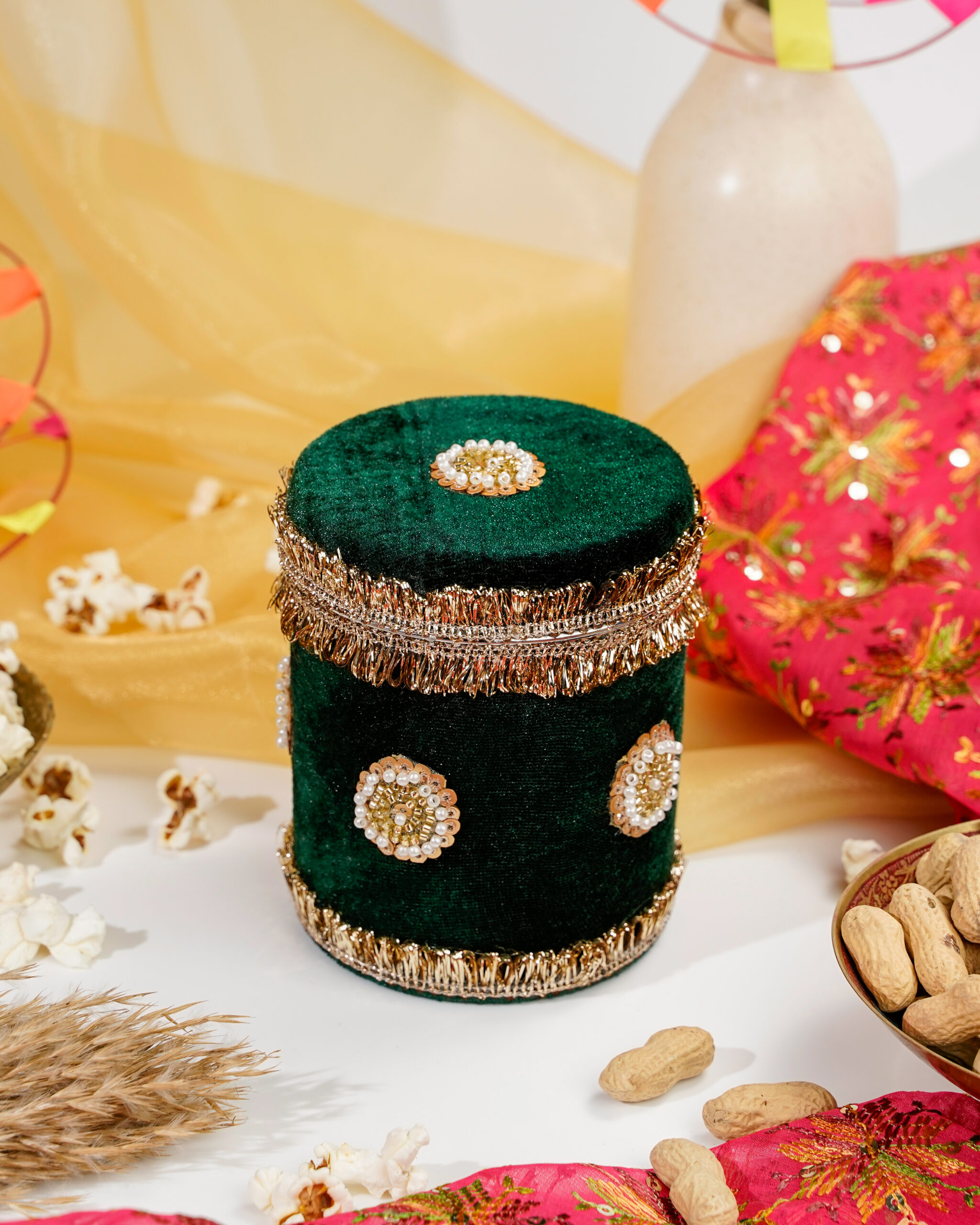 Green Small Velvet Box